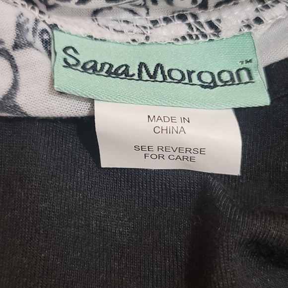 Sara Morgan Open Cardigan‎ Attached Tank L Floral Artsy Boho Office Work Preppy - Picture 5 of 7